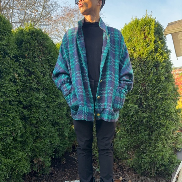 Vintage sweater jacket slouchy fit. - Picture 3 of 4